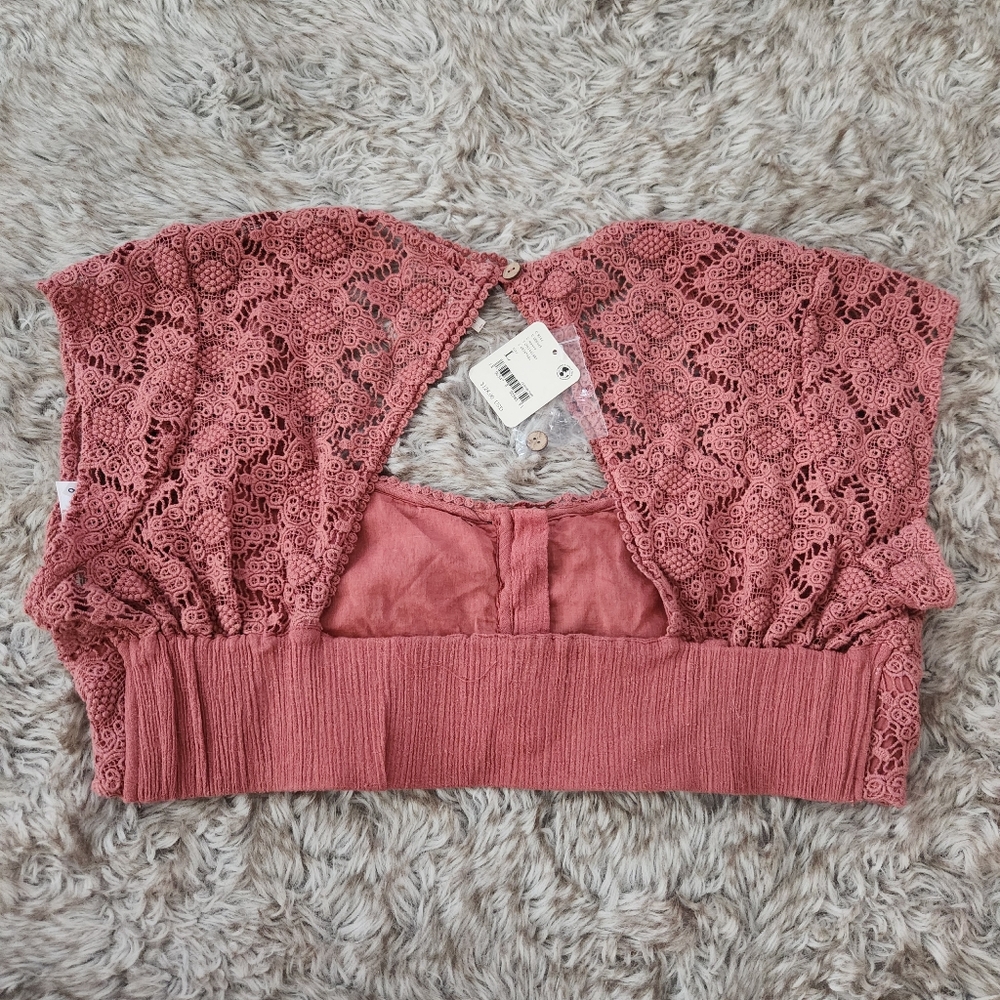 Free People Epic Sunset Crop Top Maxi Skirt Set In‎ Mauve Pink Women's Large - Picture 12 of 14